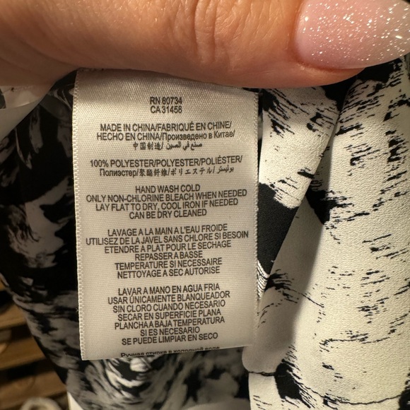 BCBG Coco lace trimmed silk top - Picture 9 of 9